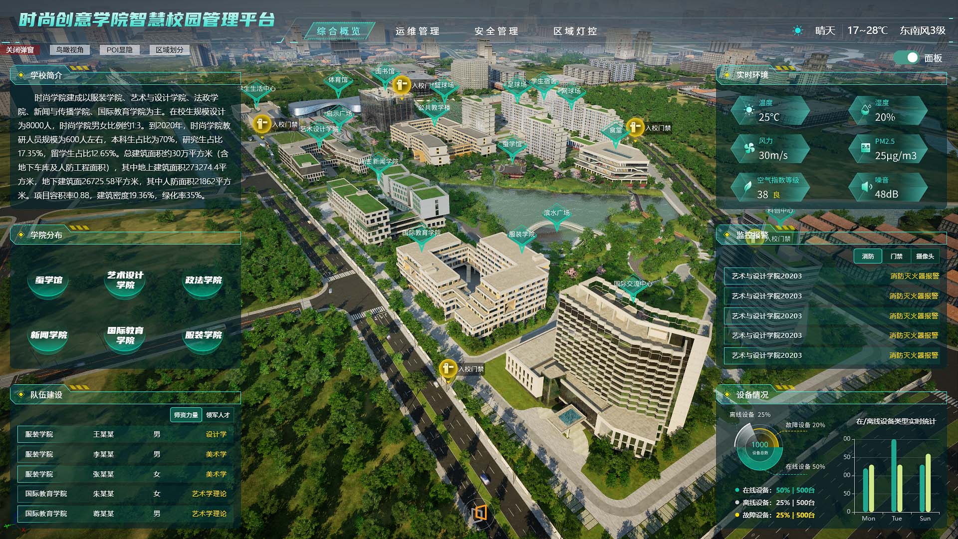 智慧校园管理平台预览图
