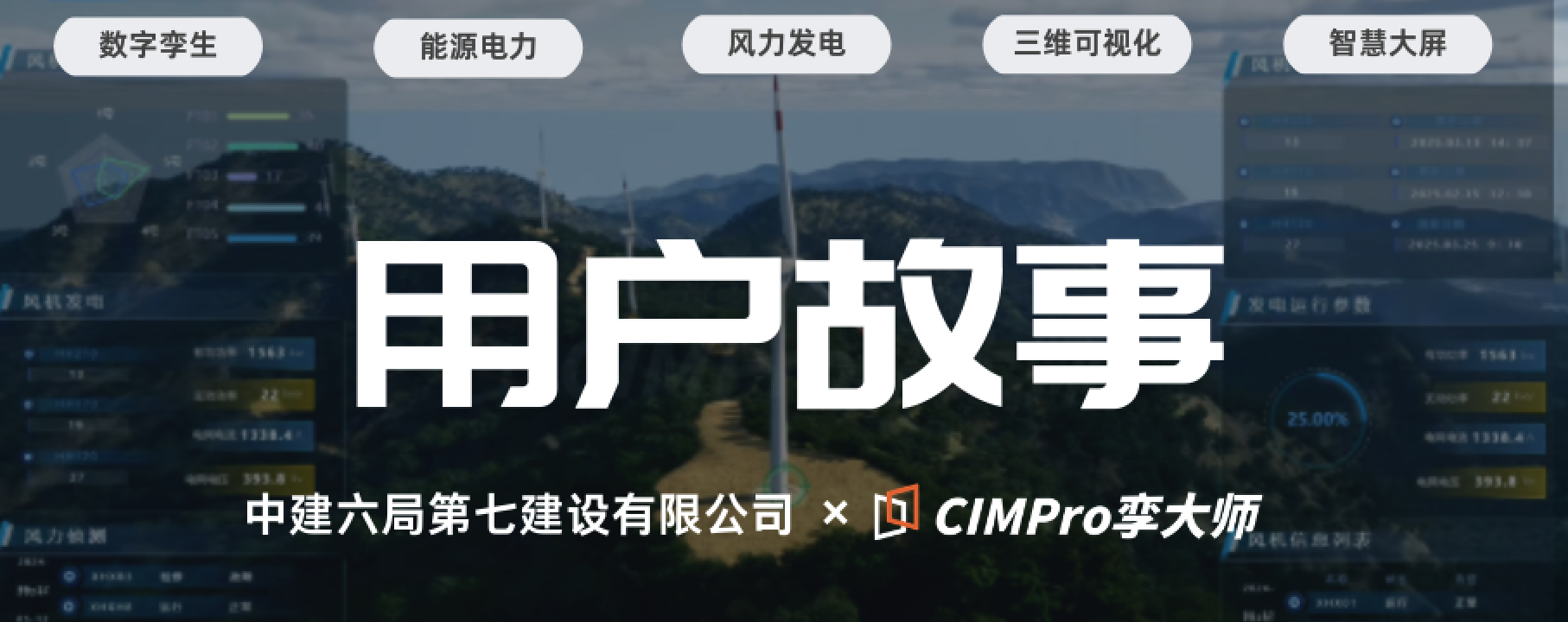 用户故事 | 中建六局×CIMPro孪大师:风电数字孪生3D可视化平台