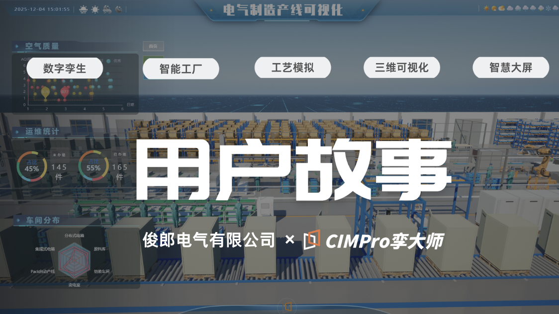 用户故事|俊郎电气×CIMPro孪大师,智能工厂升级之路